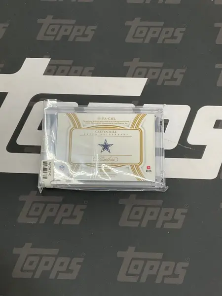 2025 Panini Flawless Calvon Hill NFL Shield Patch Auto /5