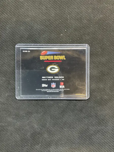 2025 Topps Chrome Matthew Golden Super Bowl Tecmo Case Hit Packers