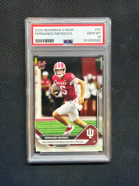 2025 Bowman U Now Fernando Mendoza Rookie #67 PSA 10 Indiana 550