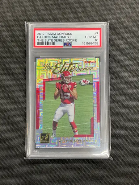 2017 Donruss Patrick Mahomes II Elite Series Rookie PSA 10 Cheifs