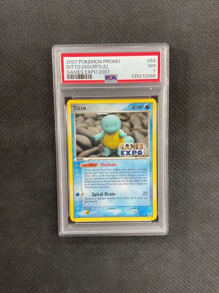 2007 Ditto (Squirtle) 64 Games Expo PSA 7