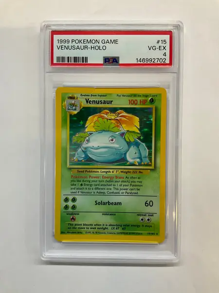 1999 Pokemon Game Venusaur #15 Holo PSA 4