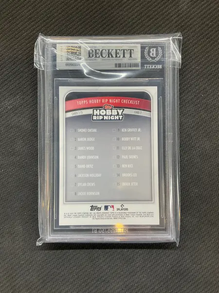 2025 Topps Shohei Ohtani Hobby Rip Night BGS 8.5