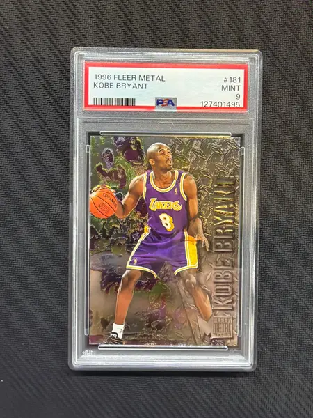 1996 Fleer Metal Kobe Bryant Rookie #181 PSA 9