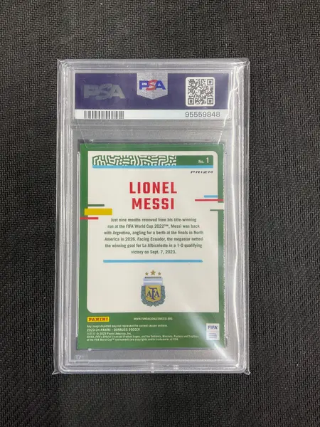 2023/24 Donruss Optic FIFA Lionel Messi Holo PSA 10 Argentina