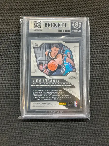 2024-25 Panini Prizm Victor Wembanyama BGS 8