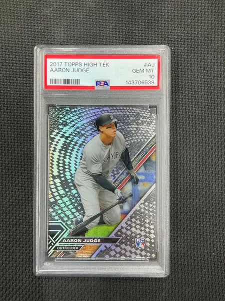 2017 Topps High Tek Aaron Judge Rookie PSA 10 Yankees