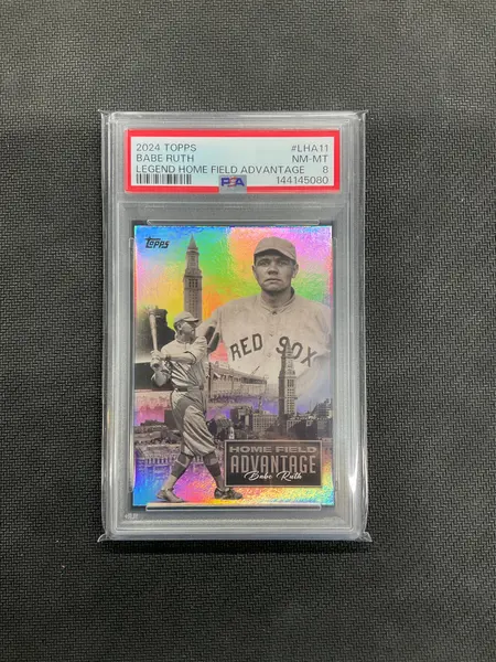2024 Topps Babe Ruth Legend Home Field Advantage Case Hit PSA 8 Red Sox