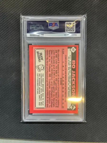 1986 Topps Traded Bo Jackson Rookie #50T PSA 8 655