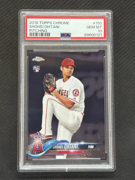 2018 Topps Chrome Shohei Ohtani Pitching Rookie PSA 10 Angels 121