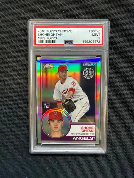 2018 Topps Chrome 83 Shohei Ohtani PSA 9 Refactor Rookie 472