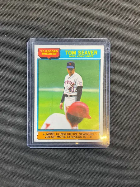 1976 Topps Tom Seaver Record Breaker #5 Mets