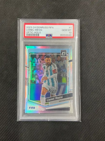 2023/24 Donruss Optic FIFA Lionel Messi Holo PSA 10 Argentina