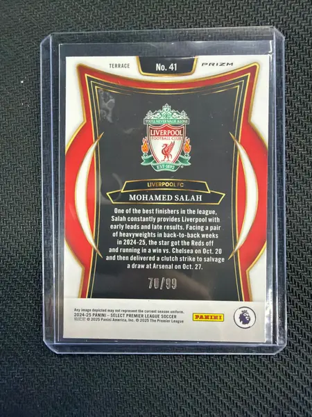 2024-25 Panini Select Mohamed Salah Pink /99 Liverpool