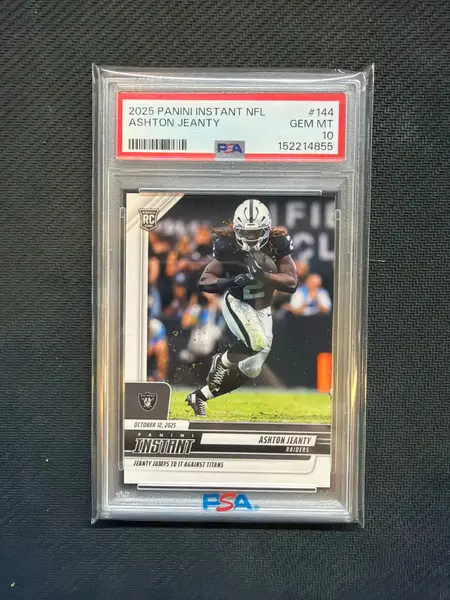 2025 Panini Instant NFL Ashton Jeanty PSA 10 855