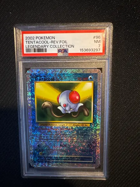 2002 Pokemon Legendary Collection Tentacool Rev Foil 96 PSA 7
