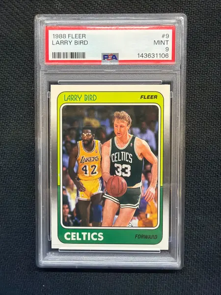 1988 Fleer #9 Larry Bird PSA 9 Celtics
