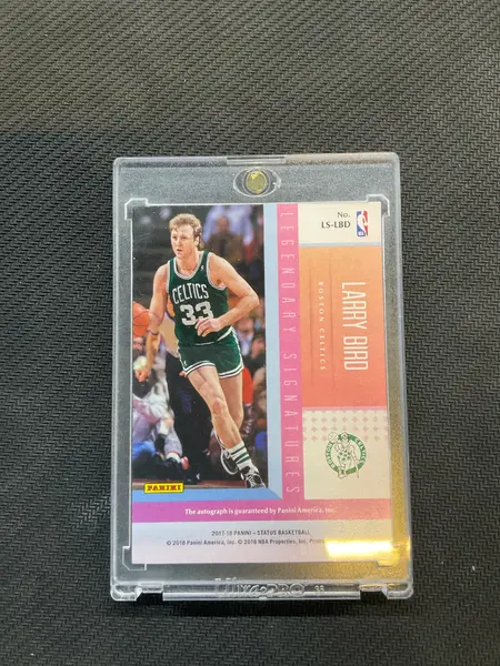 2017-18 Panini Status Larry Bird Auto /25 Celtics