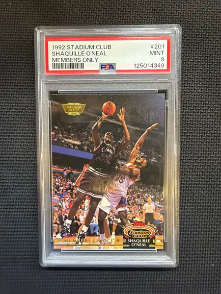 1992 Stadium Club Shaquille O'Neal Members Only #201 PSA 9