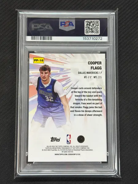 2025 Topps Cooper Flagg Power Players PSA 10272