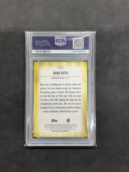 2024 Topps Babe Ruth Legend Home Field Advantage Case Hit PSA 8 Red Sox