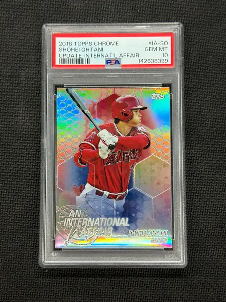2018 Topps Chrome Update Shohei Ohtani International PSA 10 399