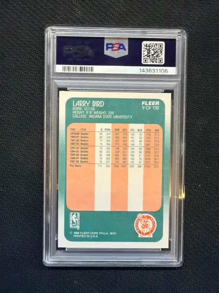 1988 Fleer #9 Larry Bird PSA 9 Celtics