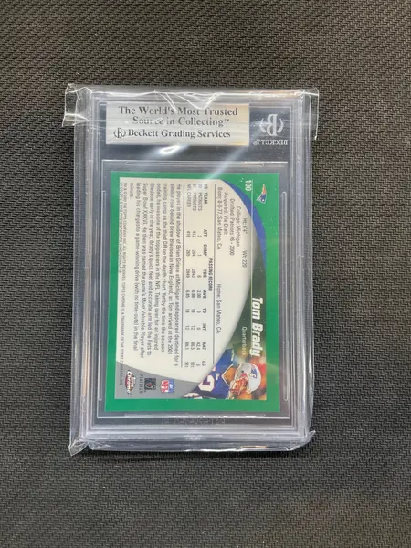 2002 Topps Chrome #1000 Tom Brady BGS 8.5