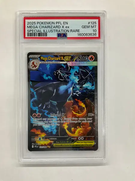 2025 Pokemon Phantasmal Flames Charizard X ex 125 PSA 10
