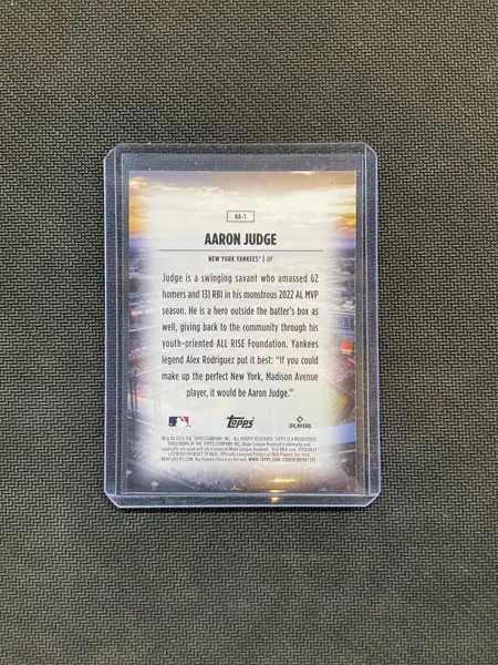 2025 Topps Aaron Judge #HA1 Home Field Advantage Yankees Case Hit