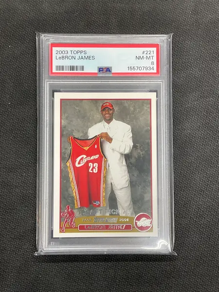 2003 Topps #221 LeBron James Rookie PSA 8 934