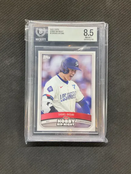 2025 Topps Shohei Ohtani Hobby Rip Night BGS 8.5
