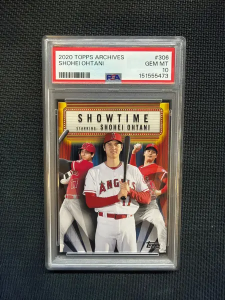 2020 Topps Archives Shohei Ohtani Showtime PSA 10 Angels 473