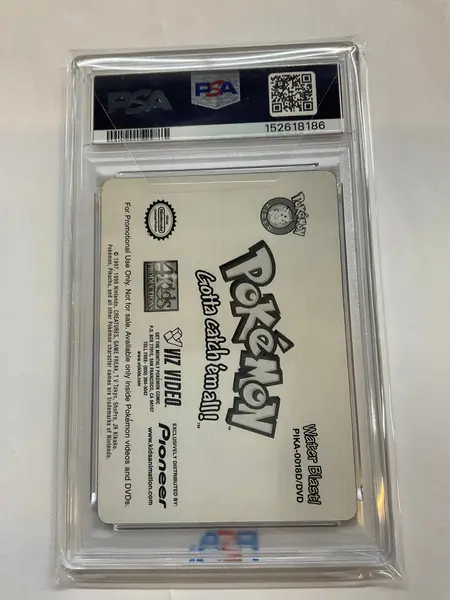 2000 POKEMON PIONEER LENTICULAR PROMO 18 WATER BLAST! PSA 9 186