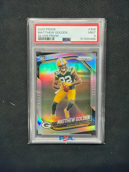 2025 Prizm Matthew Golden Silver PSA 9