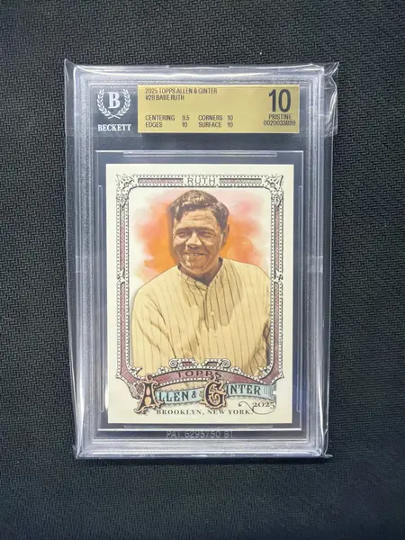 2025 Topps Allen & Ginter Babe Ruth BGS 10