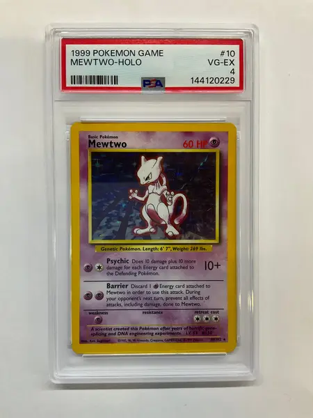 1999 Pokemon Game Mewtwo-Holo 1st Edition 10