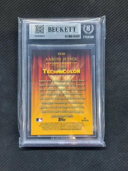 2023 Topps Chrome Aaron Judge Topps In Technicolor