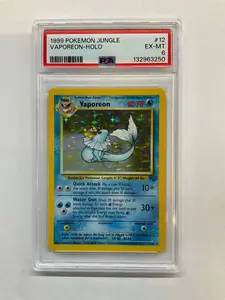 1999 vaporeon pokemon card RECORD SALE: We just sold this Vaporeon card at auction for $20,400 This marks a new all-time record price for any Vaporeon card