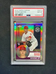 2018 Topps Chrome 83 Shohei Ohtani PSA 9 Refactor Rookie 472 on