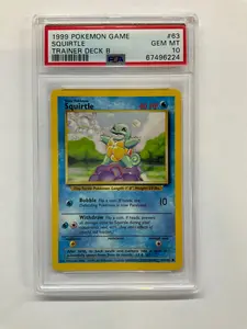 first edition squirtle pokemon card Pokmon Pokmon Metamon Water  BanzaiHobby POKEMON PSA 10 GEM MINT