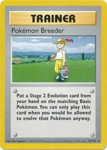 Pokemon Breeder (76/102) [Base Set Shadowless Unlimited] - Moderately Played