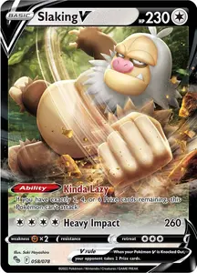 Slaking V (058/078) [Pokémon GO] - Near Mint Holofoil