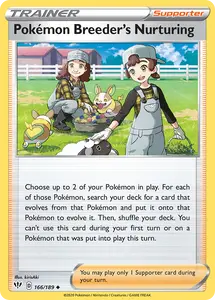 Pokemon Breeder's Nurturing (166/189) [Sword & Shield: Darkness Ablaze] - Near Mint