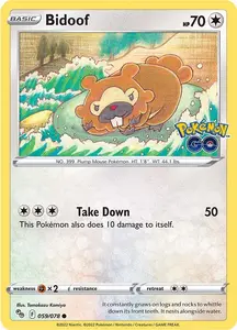 Bidoof (059/078) [Pokémon GO] - Damaged