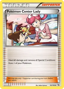 Pokemon Center Lady (93/106) [XY: Flashfire] - Moderately Played