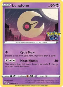 Lunatone (034/078) [Pokémon GO] - Damaged