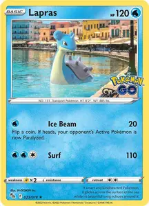 Lapras (023/078) [Pokémon GO] - Lightly Played Holofoil