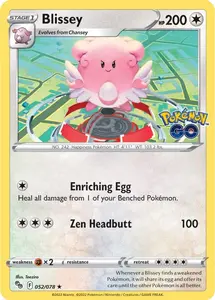 Blissey (052/078) [Pokémon GO] - Lightly Played Reverse Holofoil