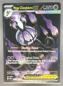 2026 Pokemon Pitch Black Mega Chandelure ex #115/084 Special Illustration Rare
